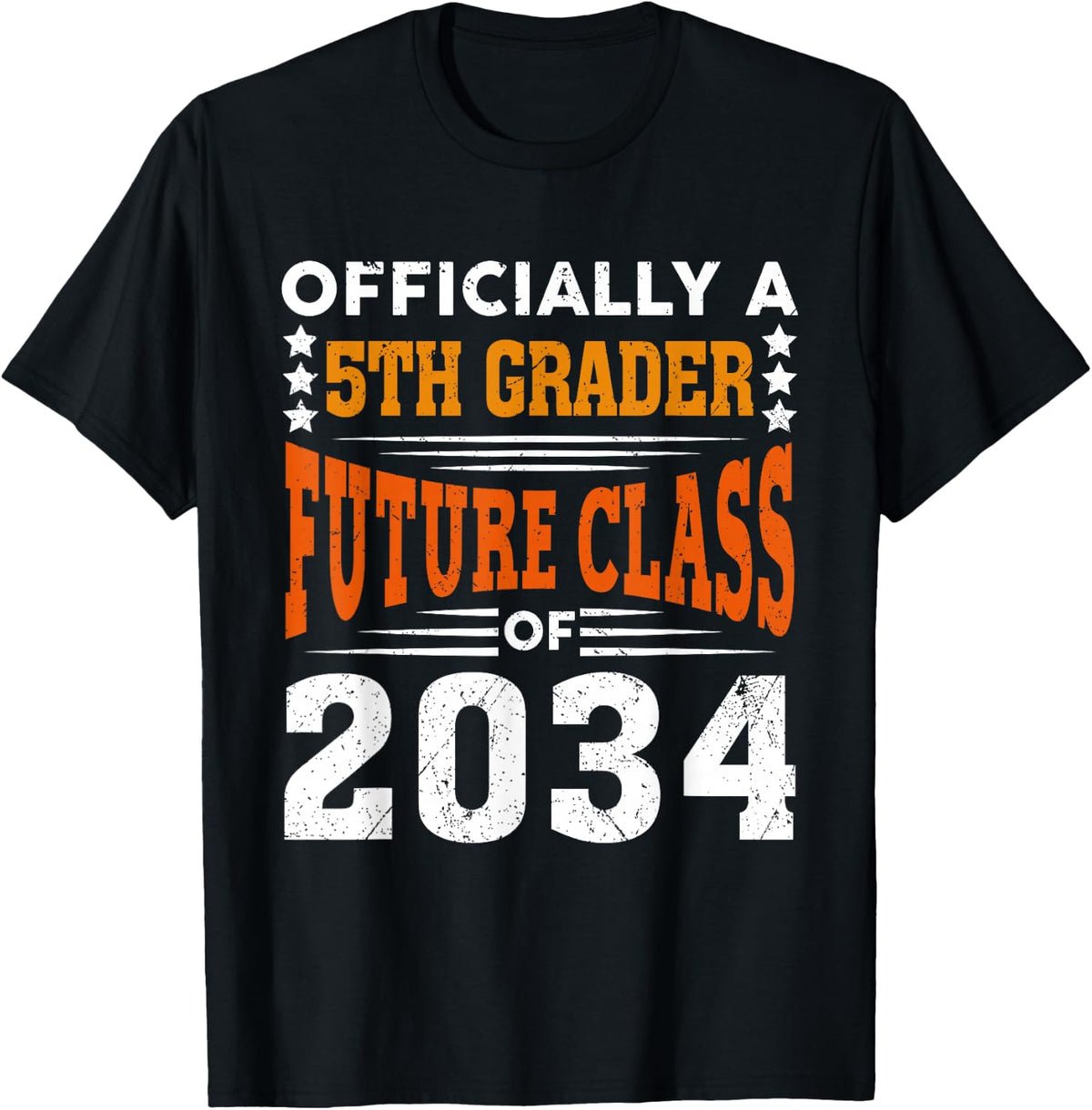 Officially a 5th Grader Future Class 2034 First Day Grade 5 T-Shirt