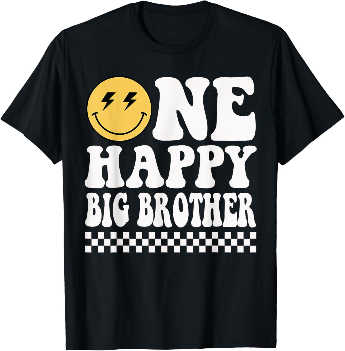 One Happy Dude Big Brother 1st Birthday Family Matching T-Shirt