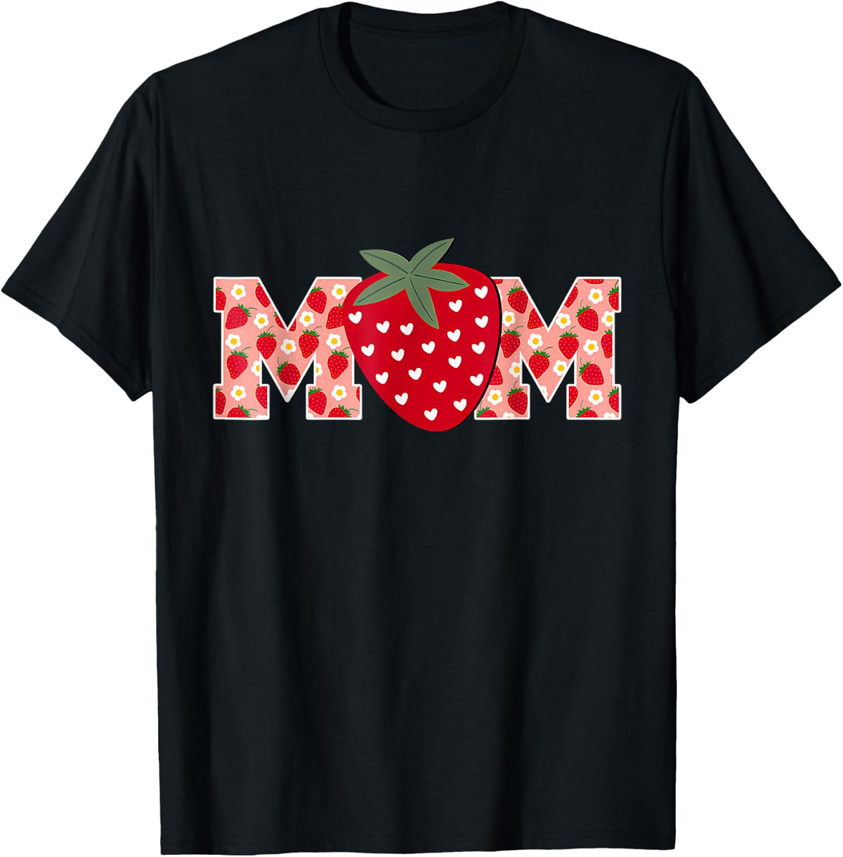 Funny Strawberry Mom Fruit 1St Birthday Family Matching T-Shirt
