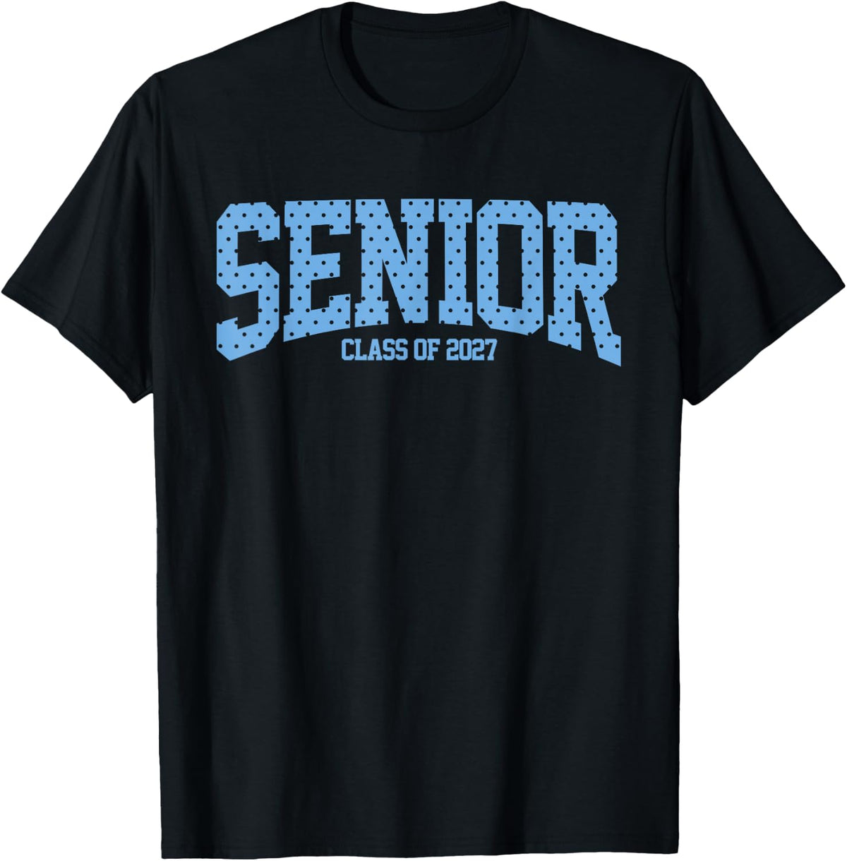 Senior 2027 Class of 2027 Blue Polka Dot Seniors Grad 2027 T-Shirt