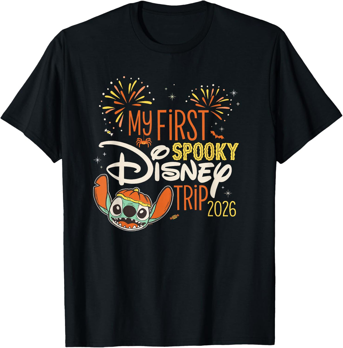 Disney Stitch My First Spooky Disney Trip 2026 Halloween T-Shirt