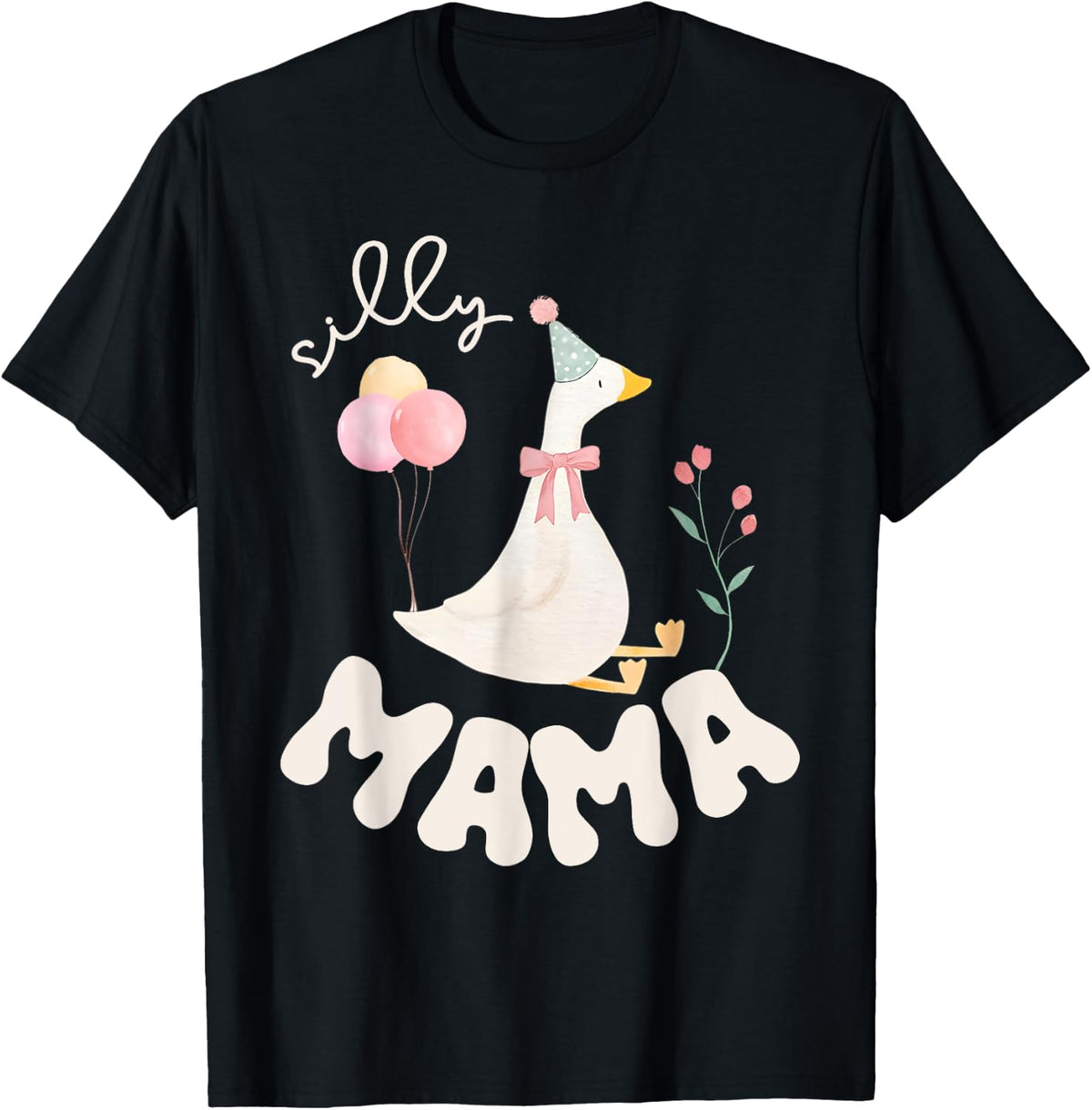 Silly Goose Mom Birthday Family Matching Party T-Shirt