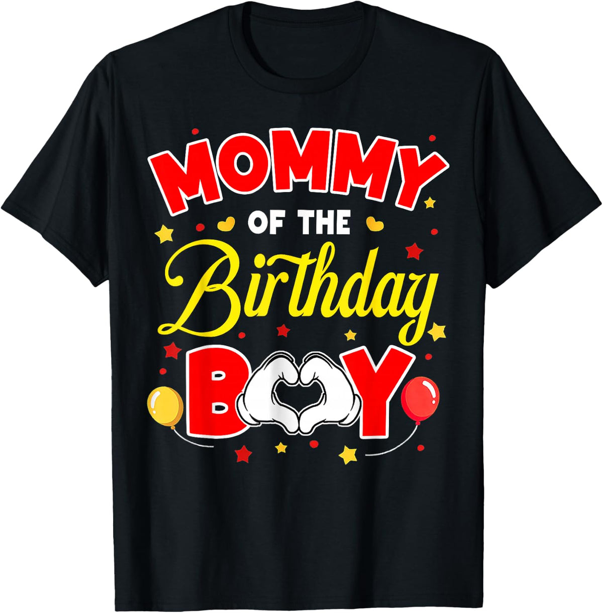 Mommy of The Birthday Boy Matching Family Birthday Party T-Shirt