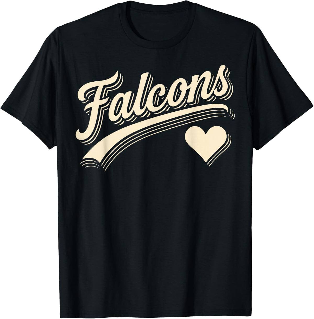 Retro Falcons Hearts Name Gift for Men Women Kid Boy Girl T-Shirt