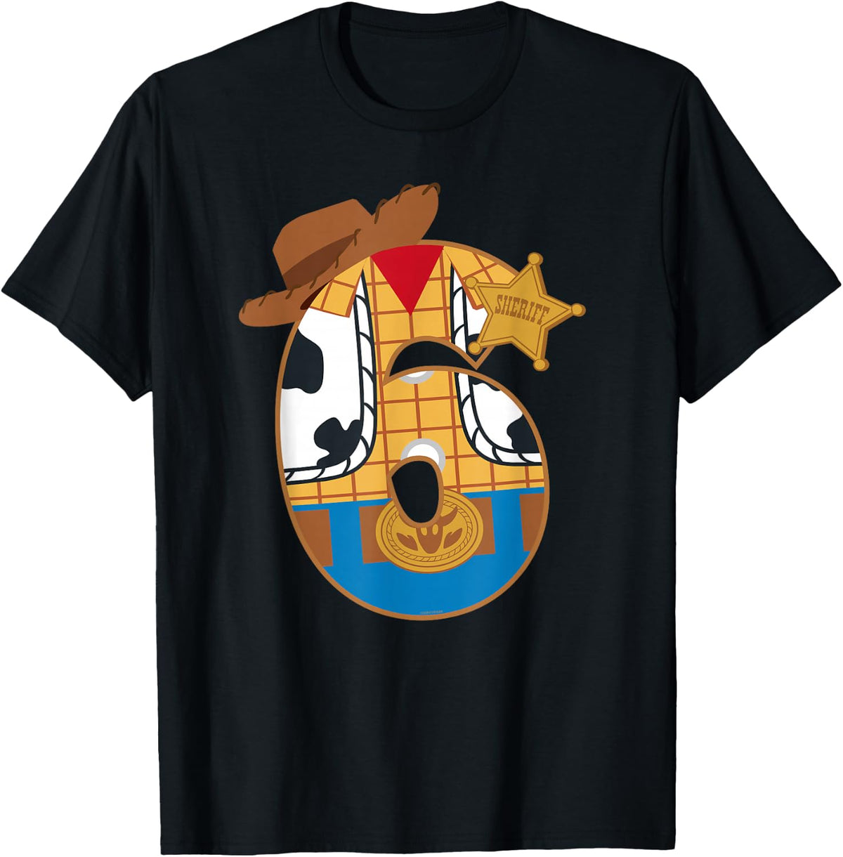 Disney and Pixar’s Toy Story Sixth Birthday 6 Years Old T-Shirt