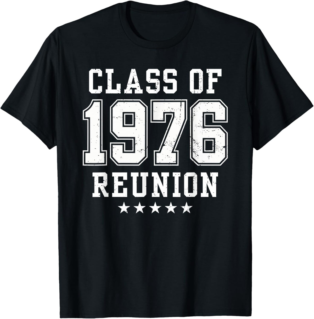 Vintage Varsity Class of 1976 50th Class Reunion High School T-Shirt