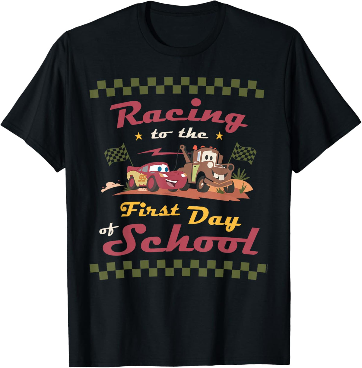Disney and Pixar's Cars Racing to the First Day of School T-Shirt