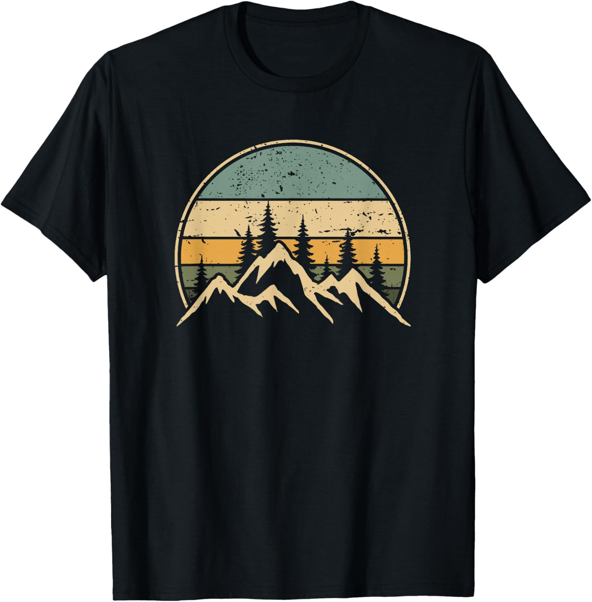 Mountain Landscape Forest Trees Nature Wildlife T-Shirt