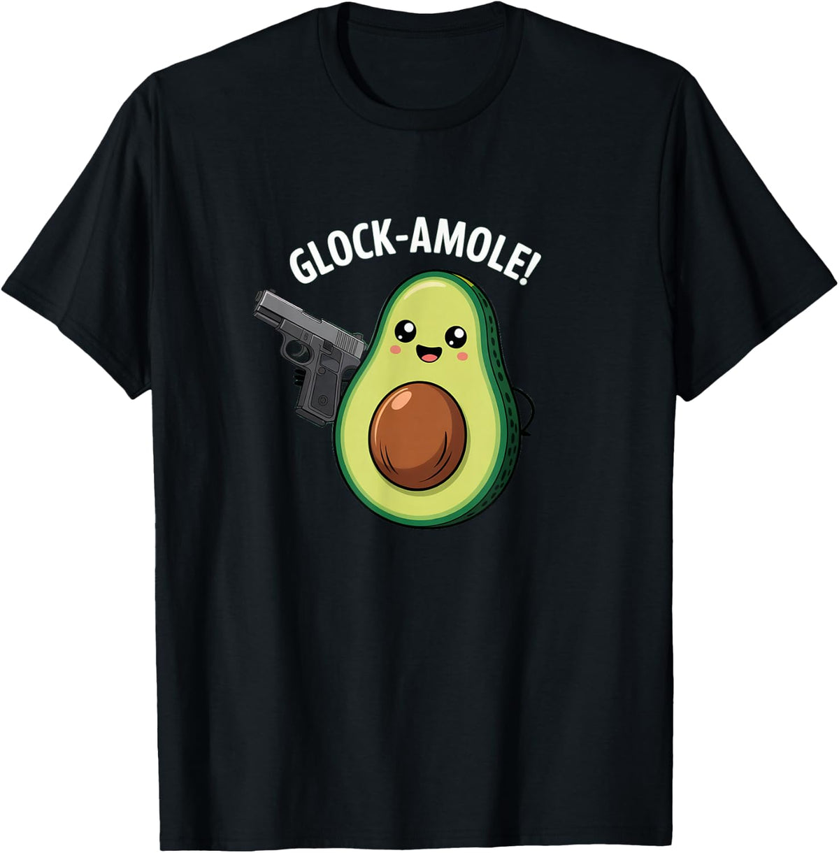 Glockamole! Funny Gun Pun T-Shirt