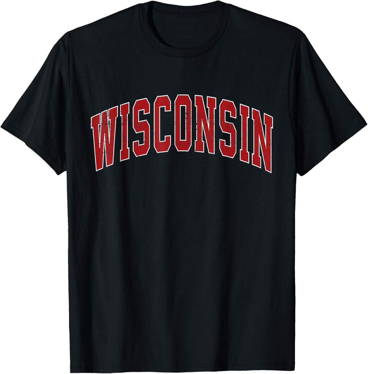 Wisconsin WI Vintage Red Style Tee Gifts Men Women Boy Girl T-Shirt