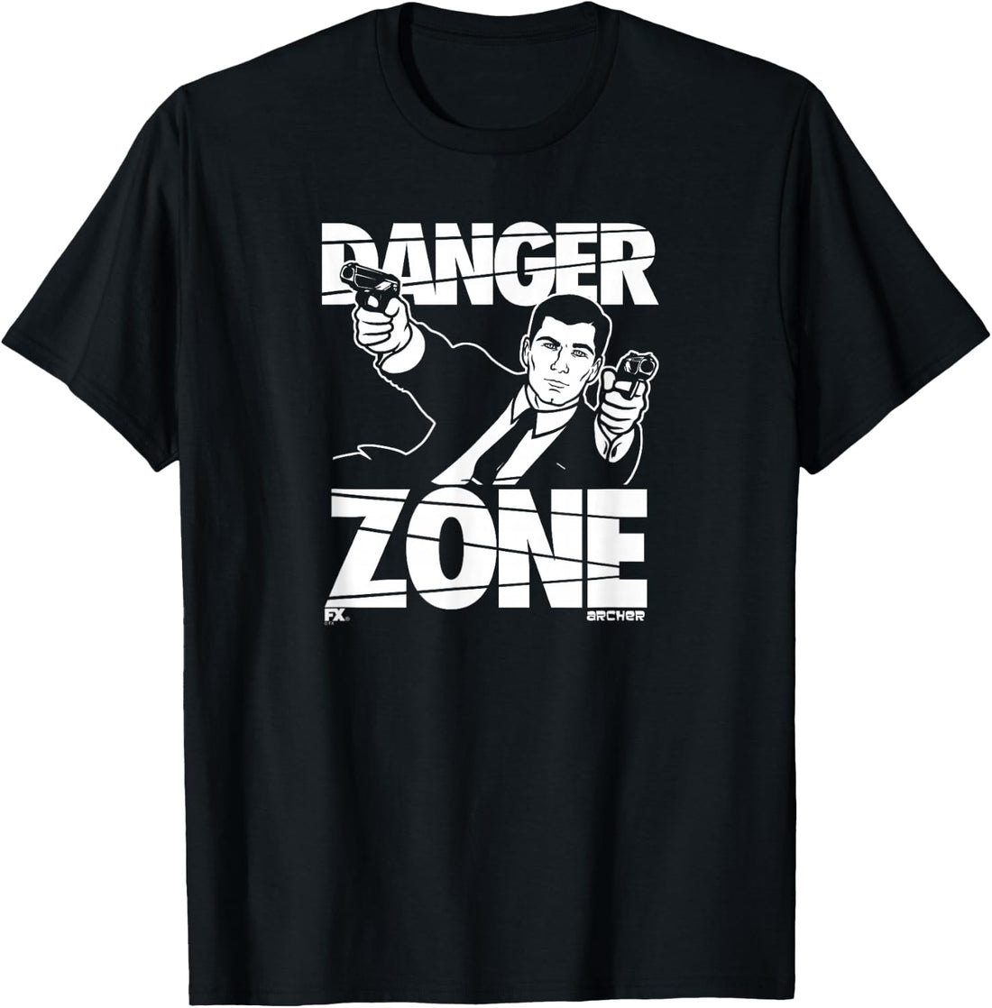 Archer Danger Zone Sterling Archer Spy Cartoon T-Shirt