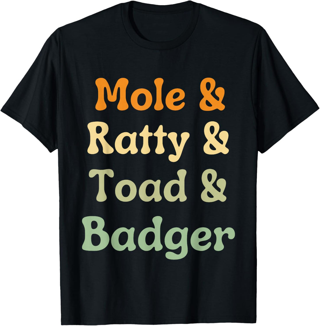 Wind in The Willows Character Funny T-Shirt