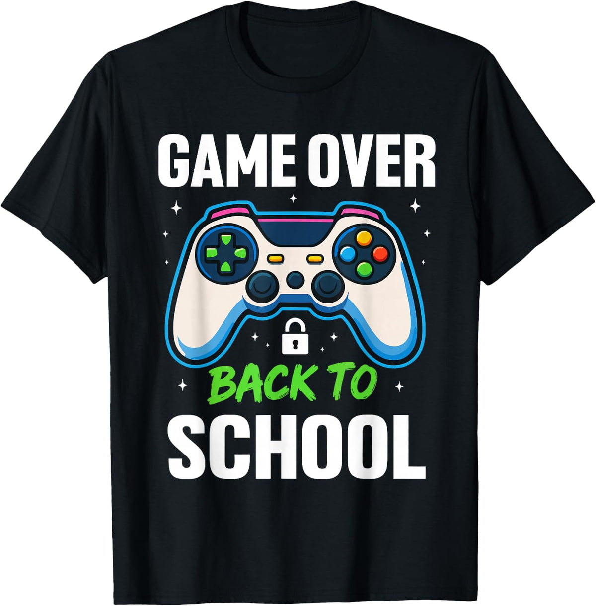Game Over Back to School Shirt Funny Kids First Day School T-Shirt