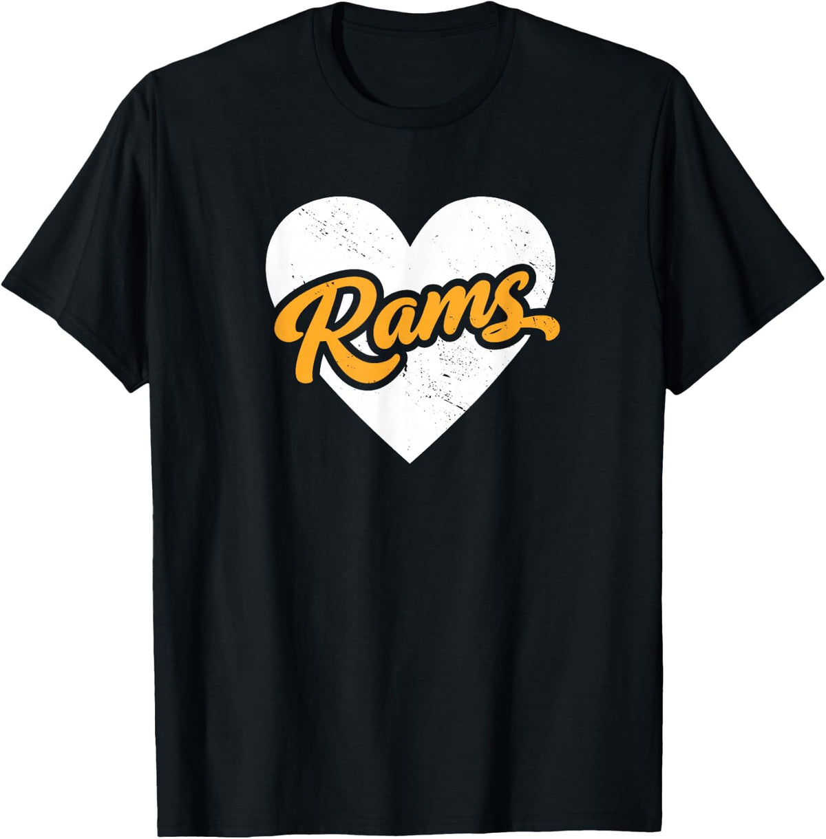 Vintage Rams High School Go Rams Pride Heart T-Shirt