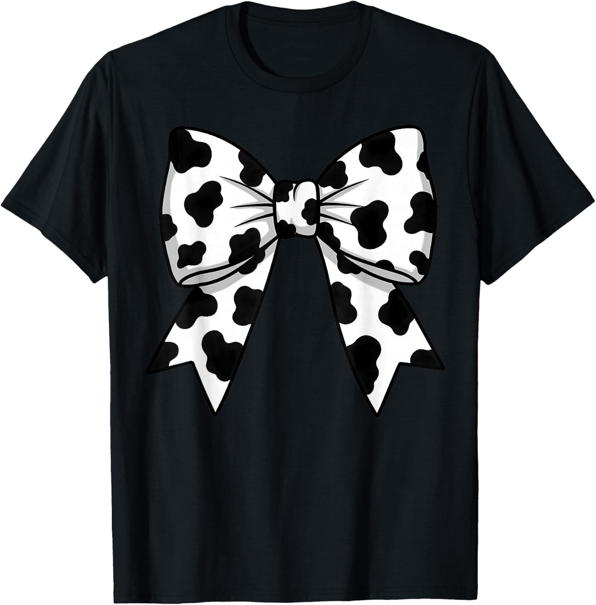 Cute Cowprint Coquette Bow Cow Pattern for Womens and Girls T-Shirt
