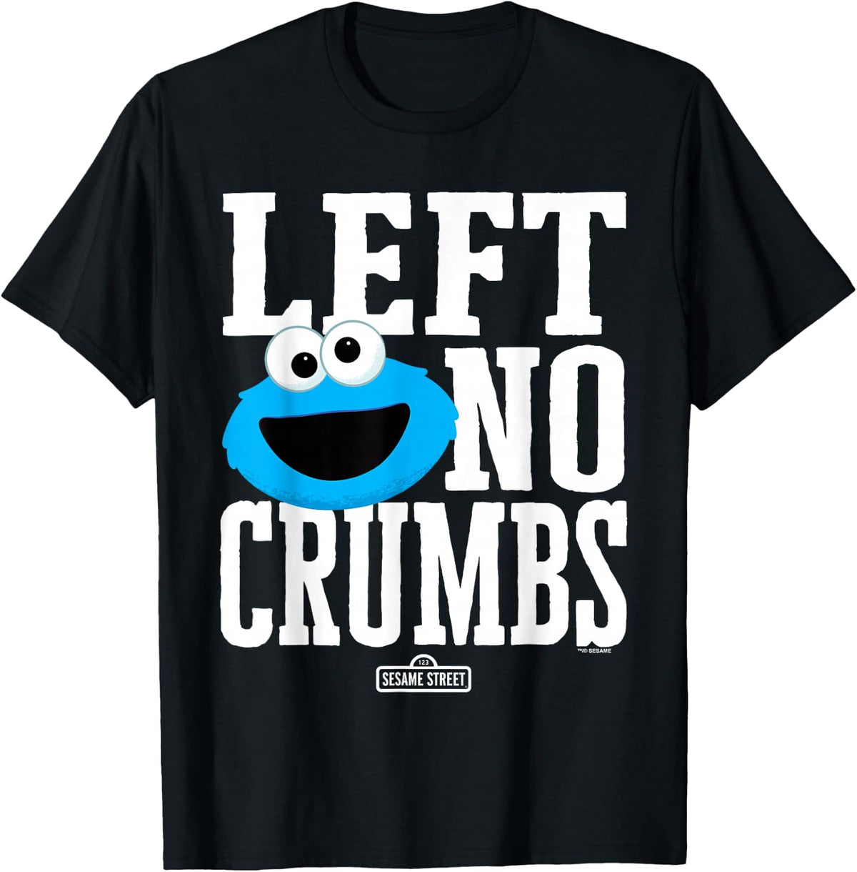 Sesame Street Cookie Monster Ate No Crumbs T-Shirt