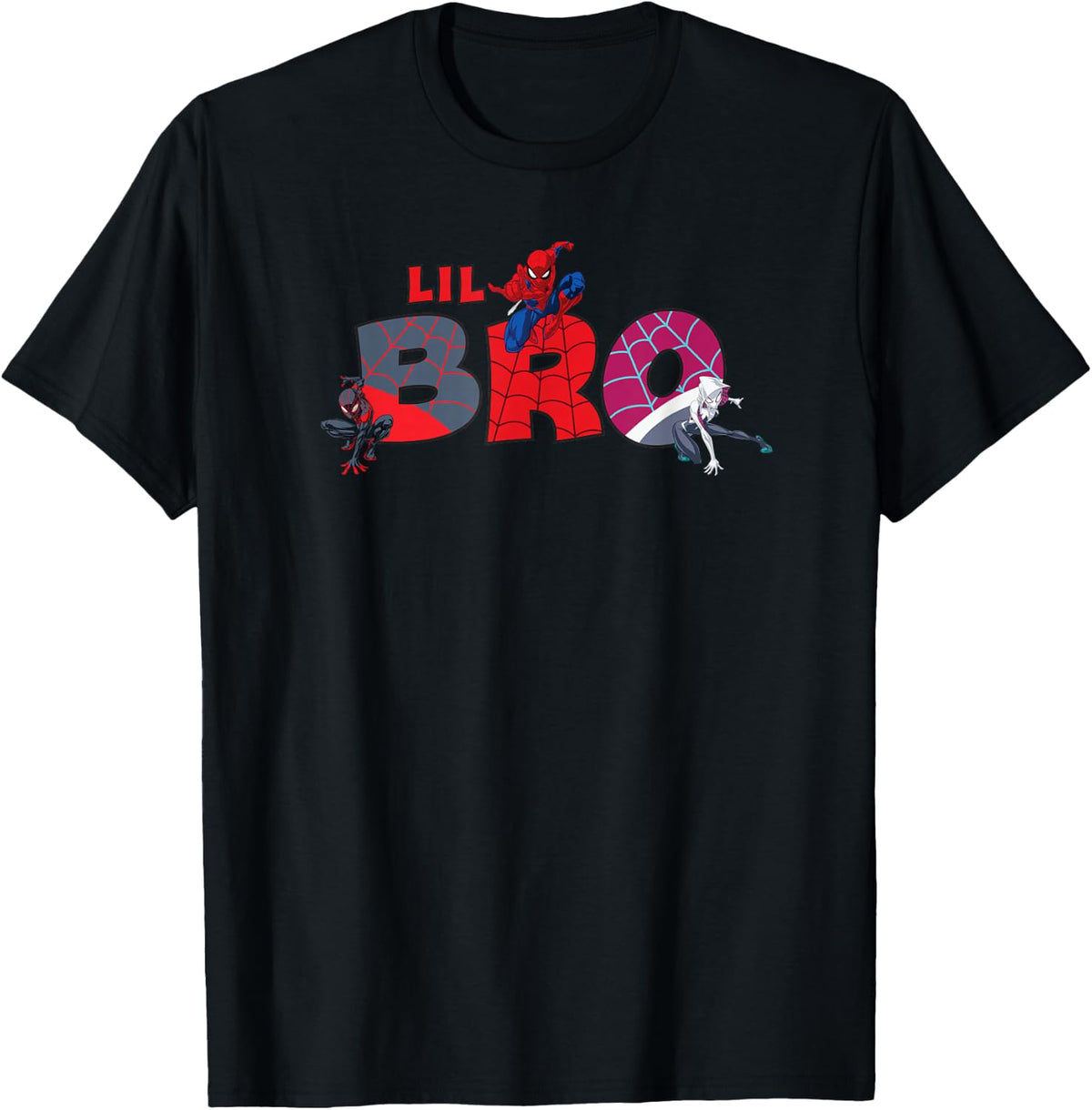 Marvel Spider-Man Trio Lil Bro Brother Family Trip Matching T-Shirt