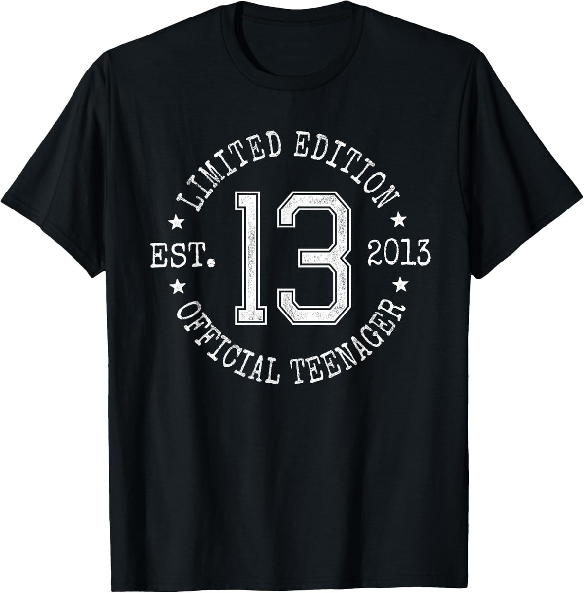 Limited Edition Est 2013 Official Teenager 13th Birthday T-Shirt