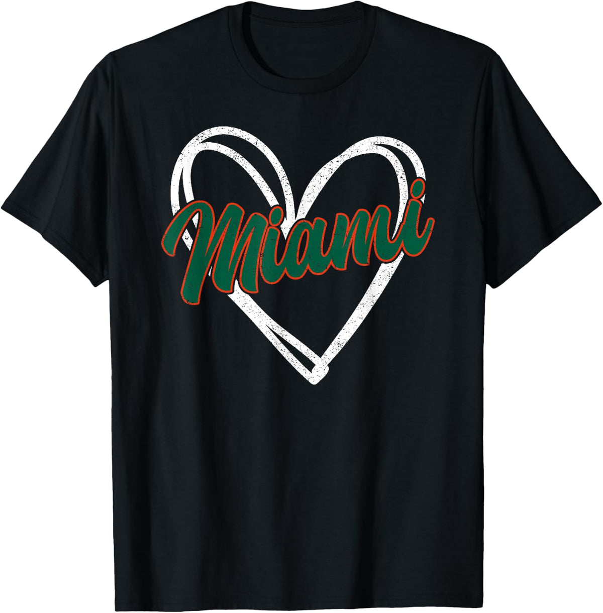 Miami Heart Vintage Men Women Kid T-Shirt