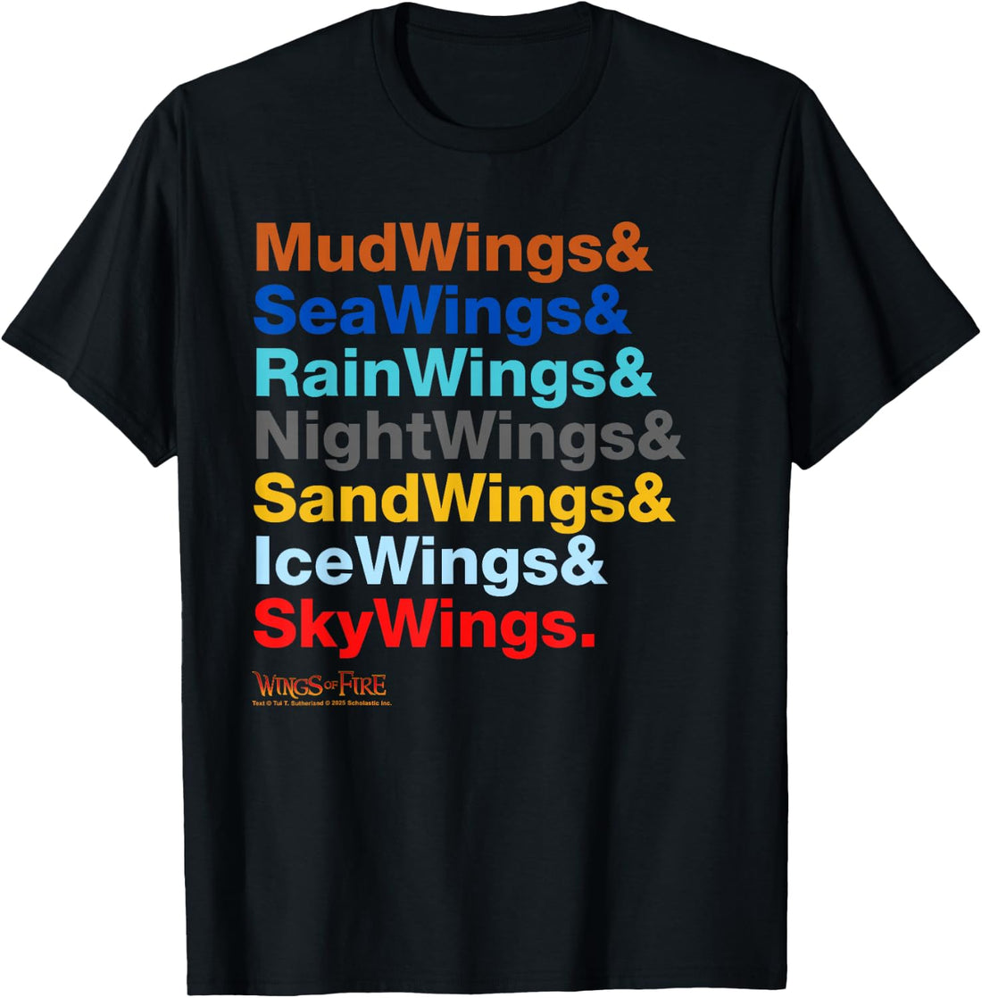 Wings of Fire Ampersand Names T-Shirt