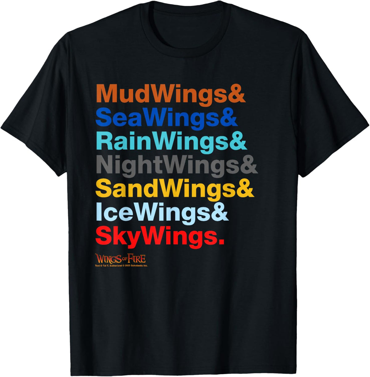 Wings of Fire Ampersand Names T-Shirt
