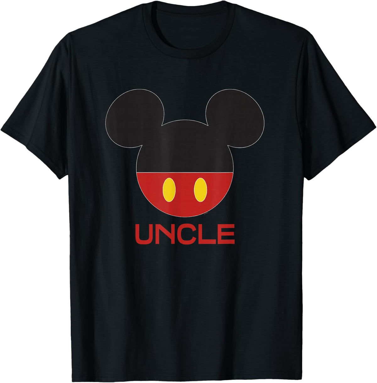 Disney Mickey Mouse Icon Shorts Uncle Birthday Father's Day T-Shirt