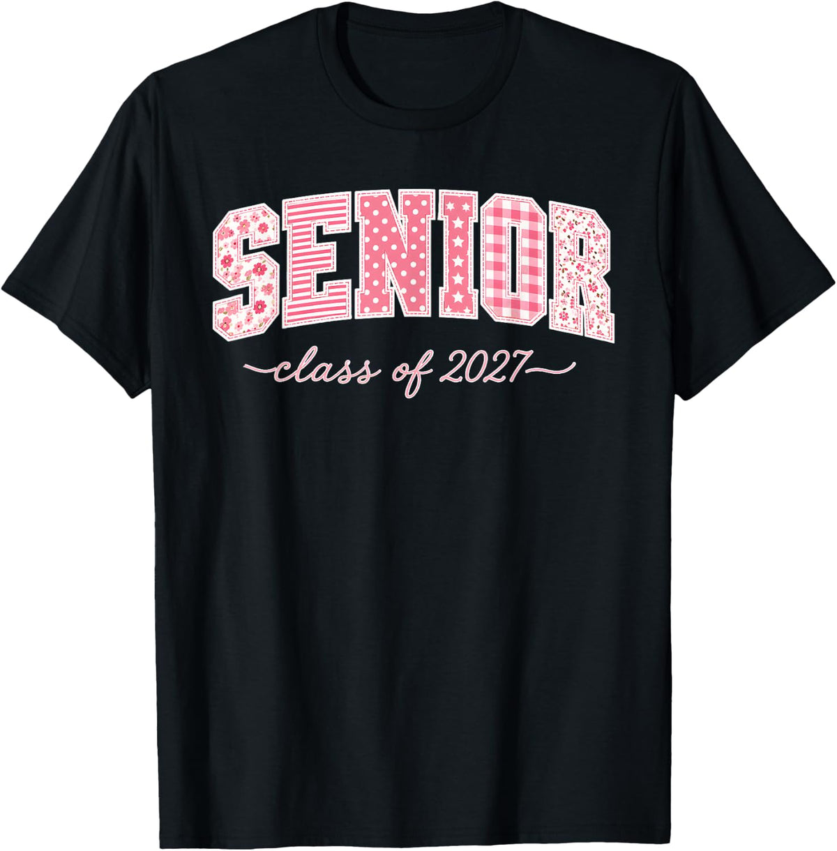 My Last First Day Girl Pink Senior 2027 Year Class of 2027 T-Shirt