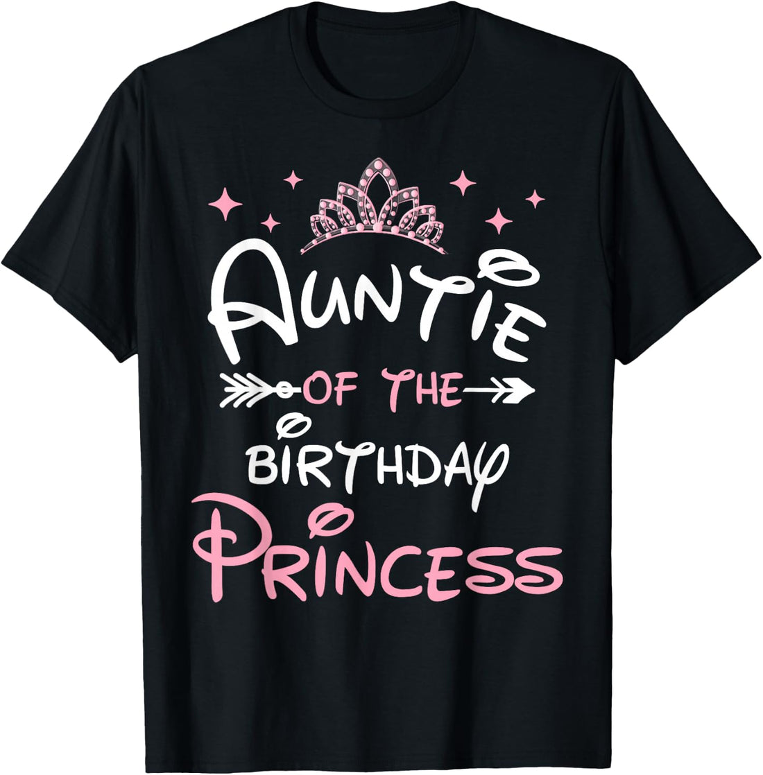 Auntie of The Birthday Princess Toddler Kid Girl Family Cute T-Shirt