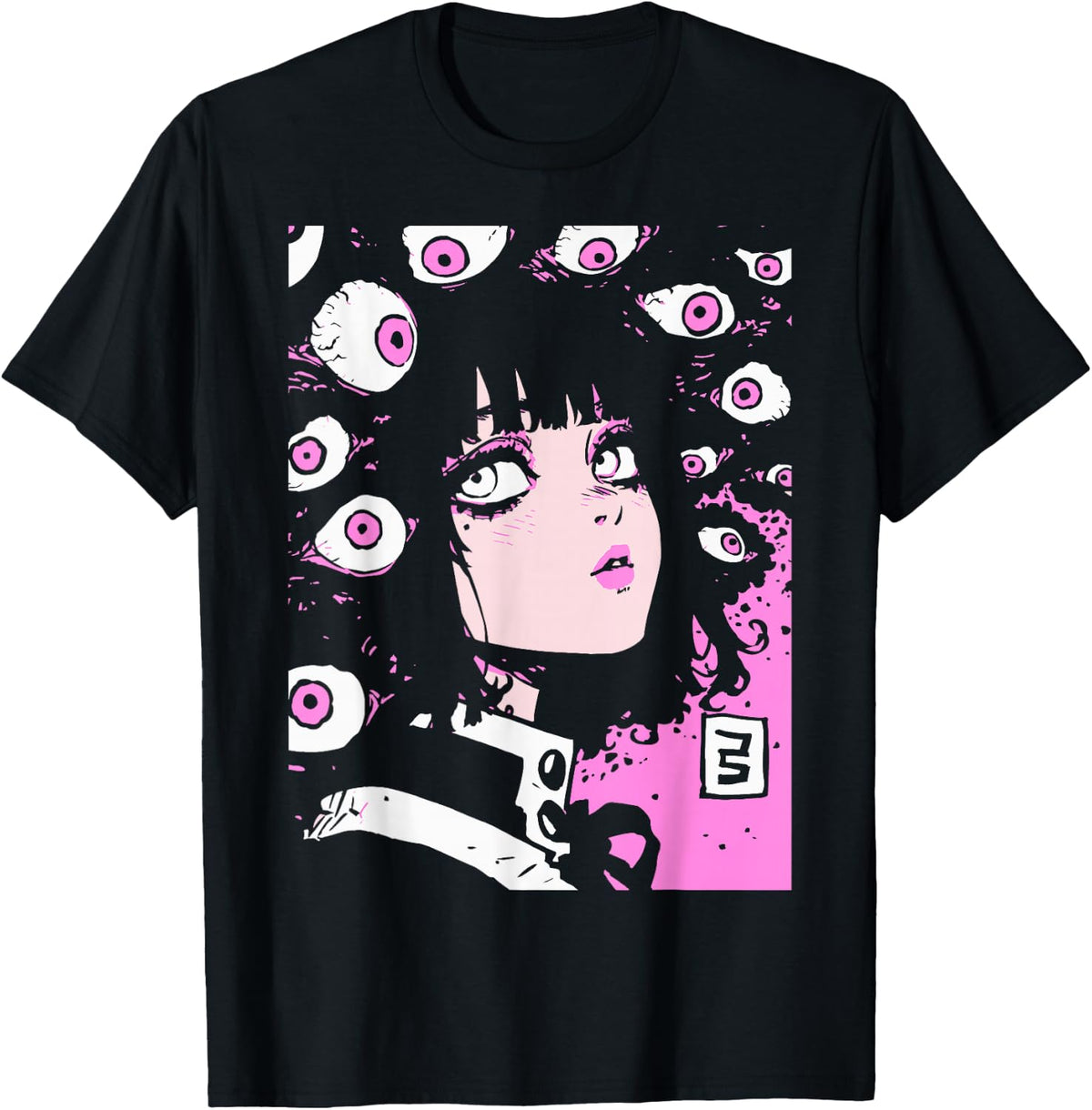 Horror Anime Manga - Japan Japanese Creepy Kawaii Goth T-Shirt