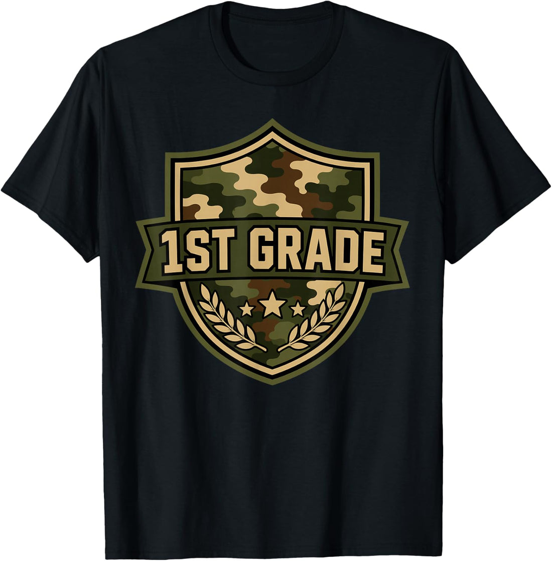 1st Grade Camo Back to School Boys First Grade T-Shirt