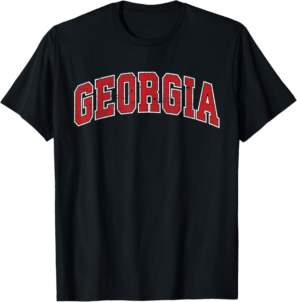 Georgia GA Retro Vintage Athletic Sports Design 80's Style T-Shirt