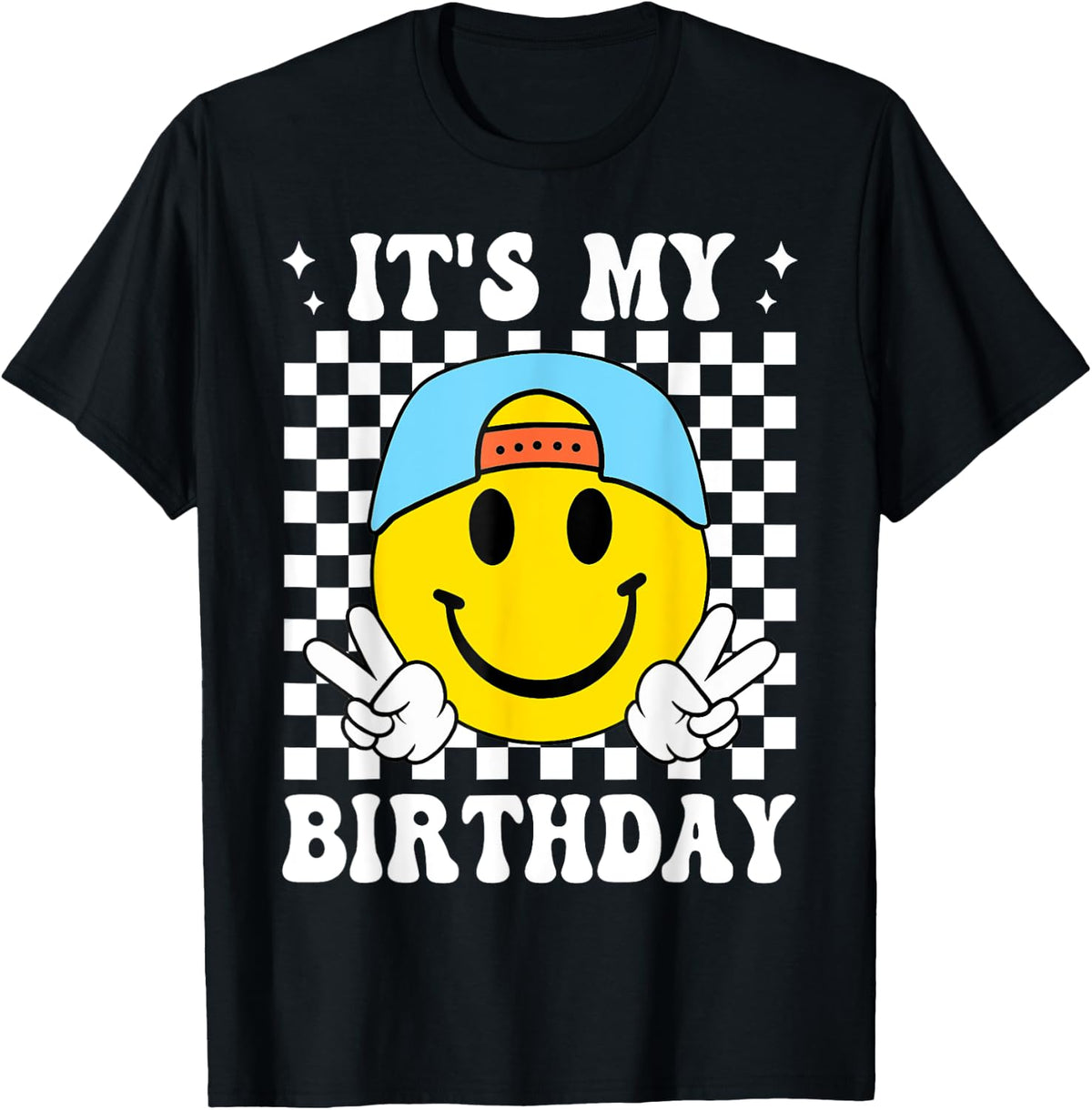 Funny It's My Birthday Happy Face Birthday for Boys T-Shirt
