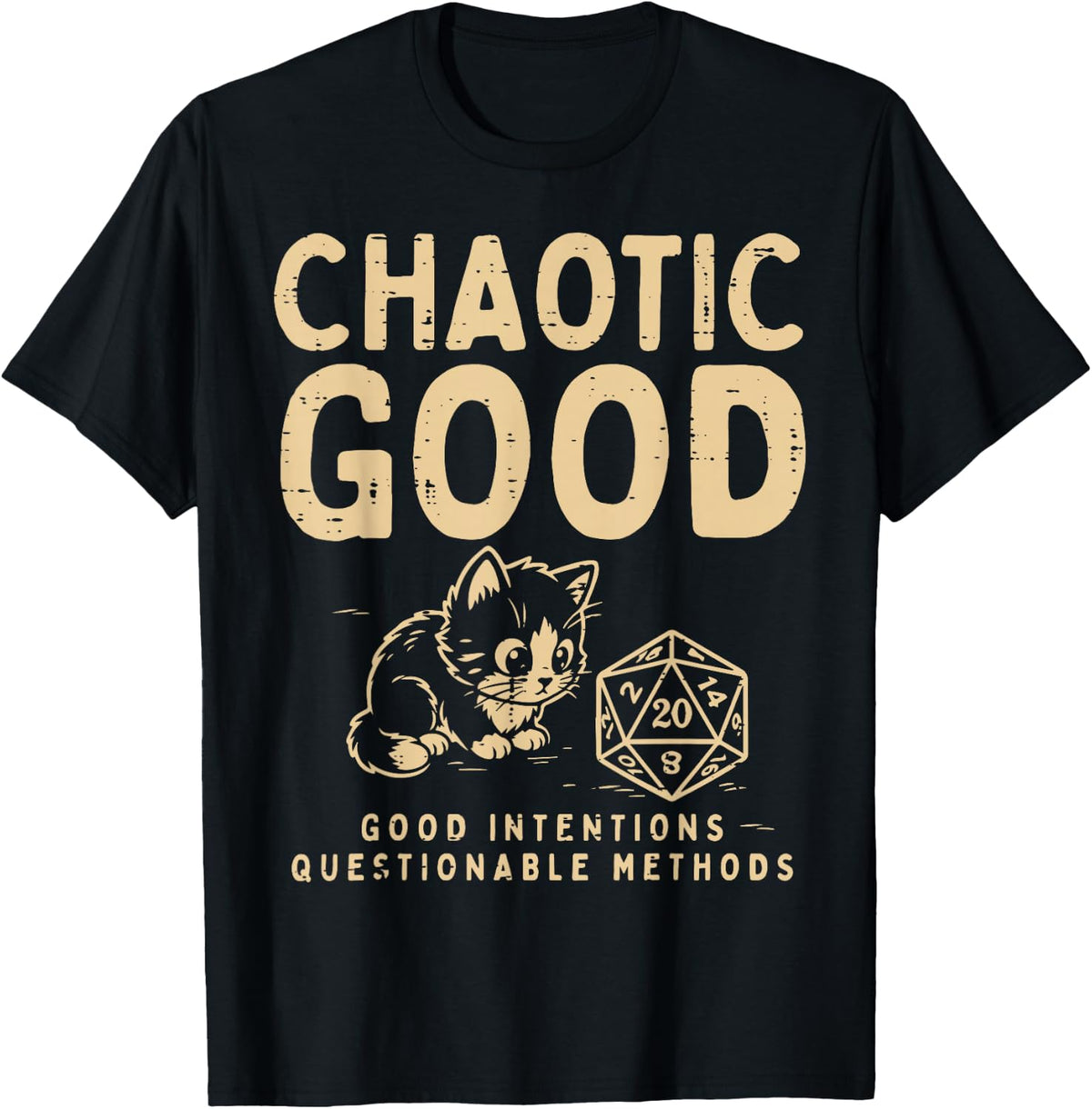 Gaming Cat Chaotic Good Funny Gamer Men Boys Kids Youth T-Shirt