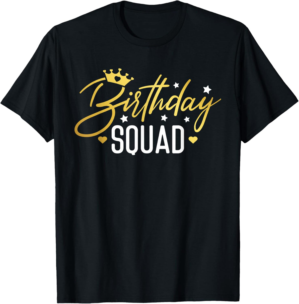 Birthday Squad Party Matching Family Group Funny Birth Team T-Shirt