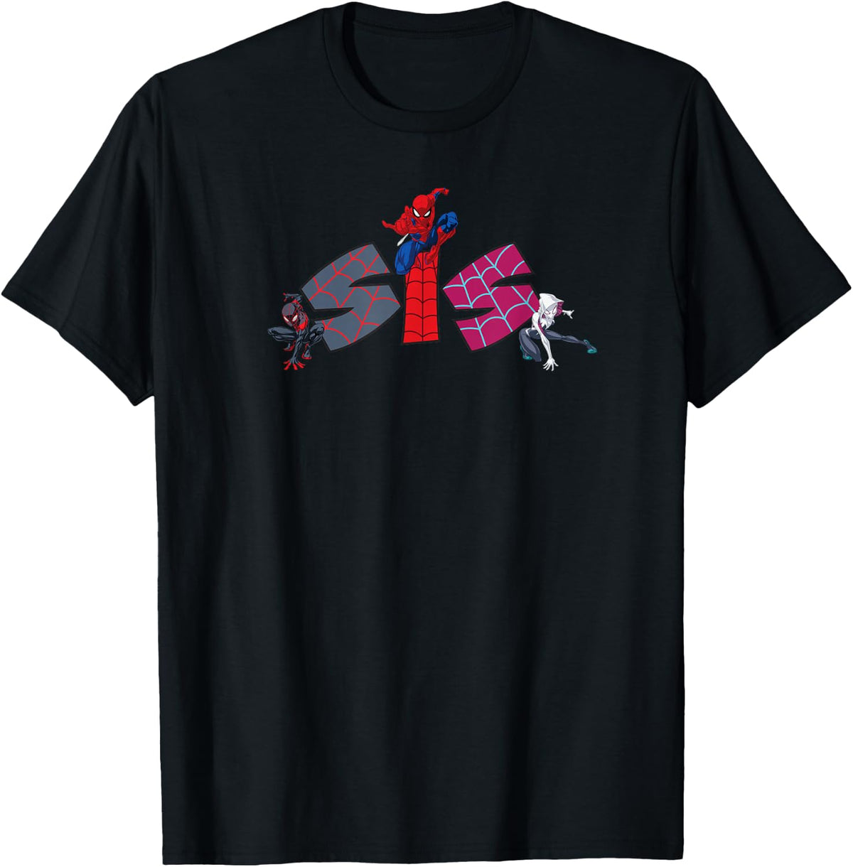 Marvel Spider-Man Trio Sis Sister Family Trip Matching T-Shirt