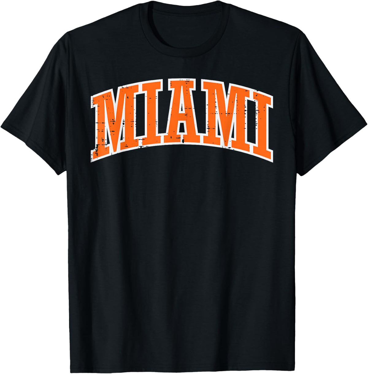 Miami Orange Vintage Florida Vacation Tourist Men Women Kids T-Shirt