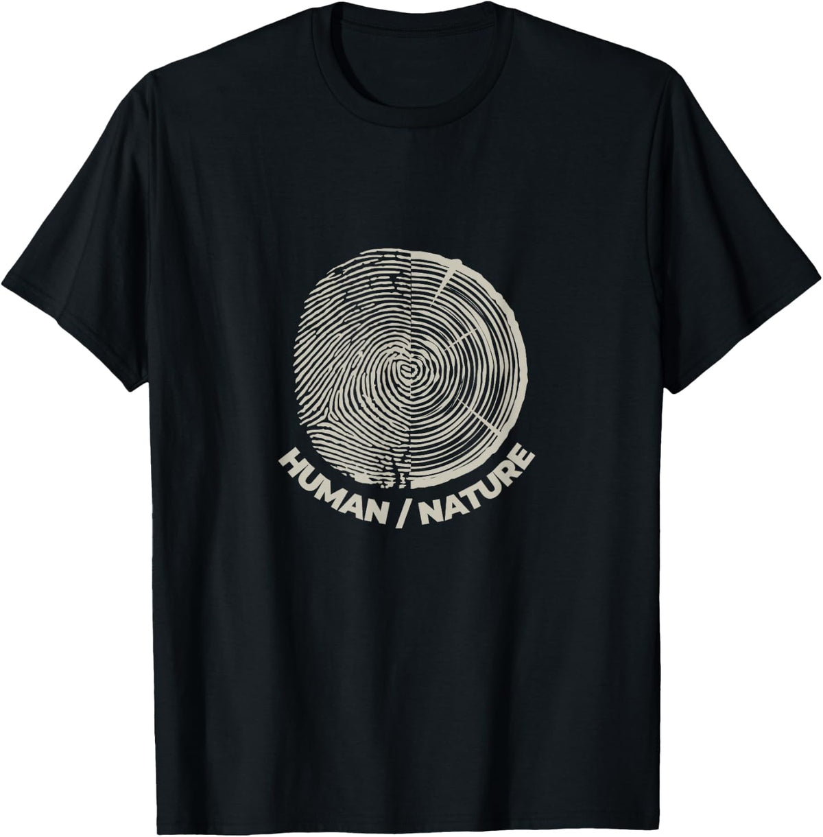 Human Nature Eco Tree Art (Light Logo) T-Shirt