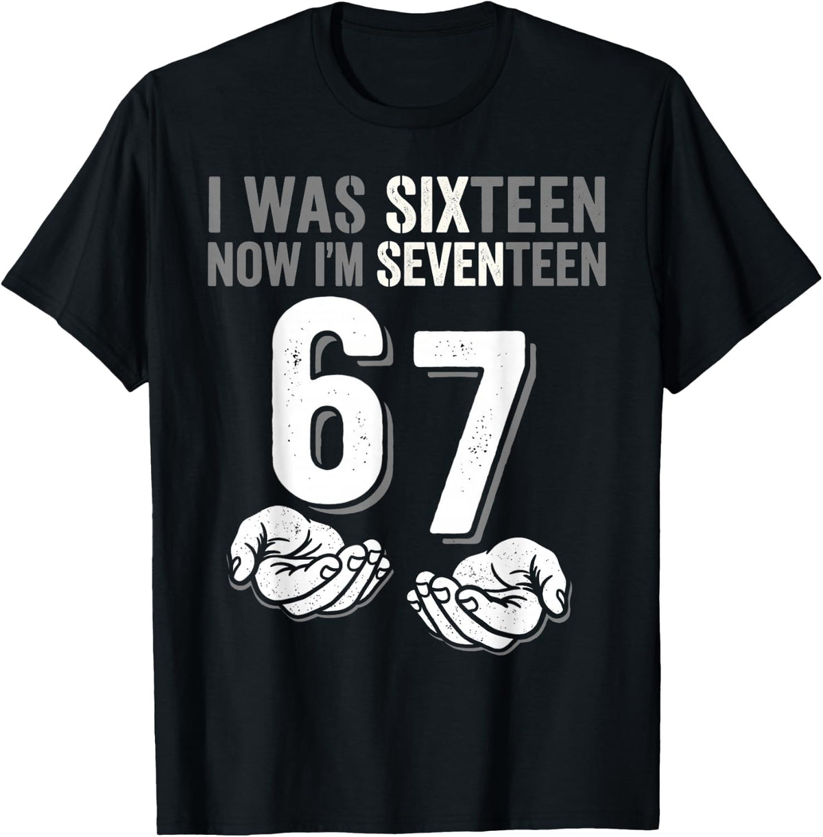 I was 16 Now I’m 17 Year Old Funny Meme Retro Seventeen T-Shirt