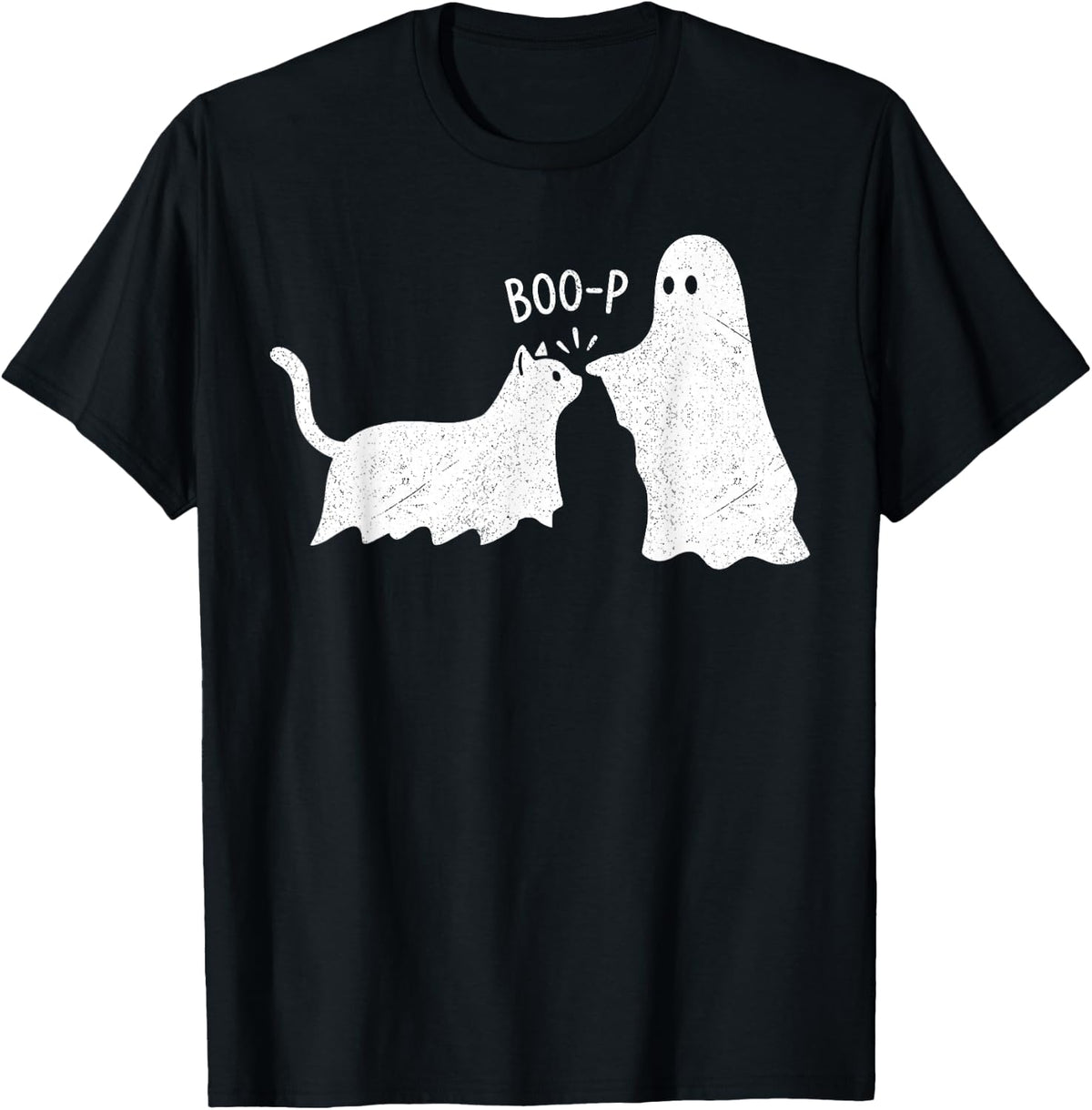 Boo Boo-p Cat Ghost Funny Halloween Cat Lovers Cat Mom T-Shirt