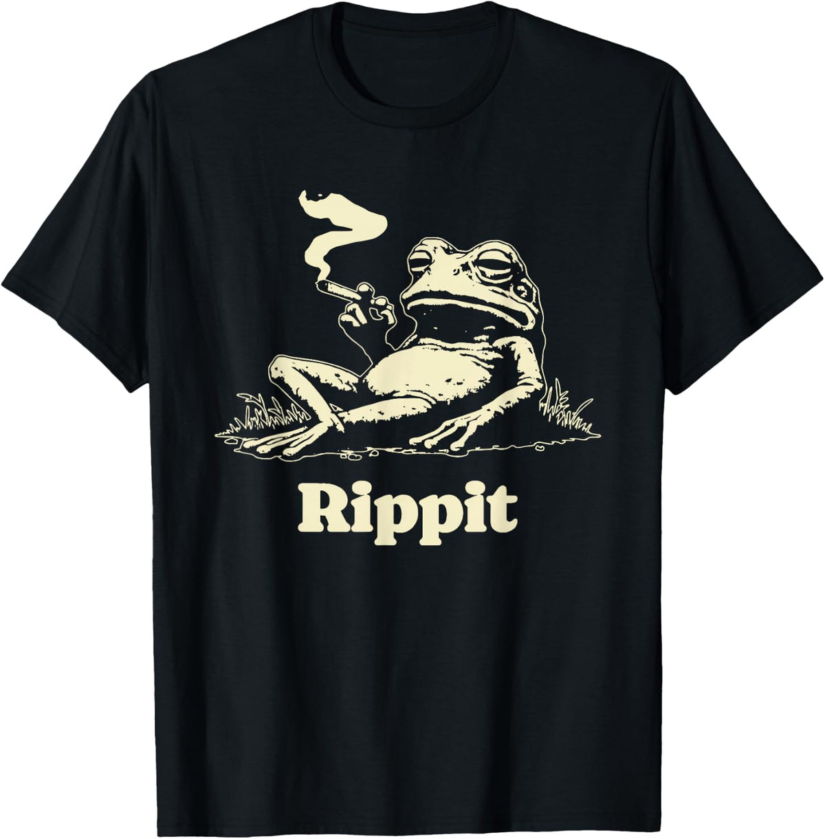 rippit Frog Stoner Weed Marijuana Smoker Cannabis 420 Funny T-Shirt