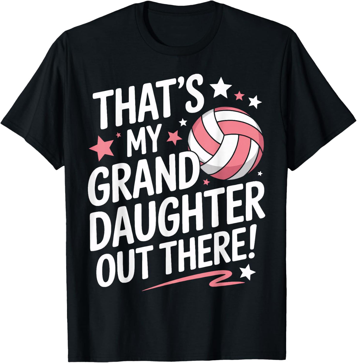 Thats My Granddaughter Out There Volleyball Grandma Proud T-Shirt