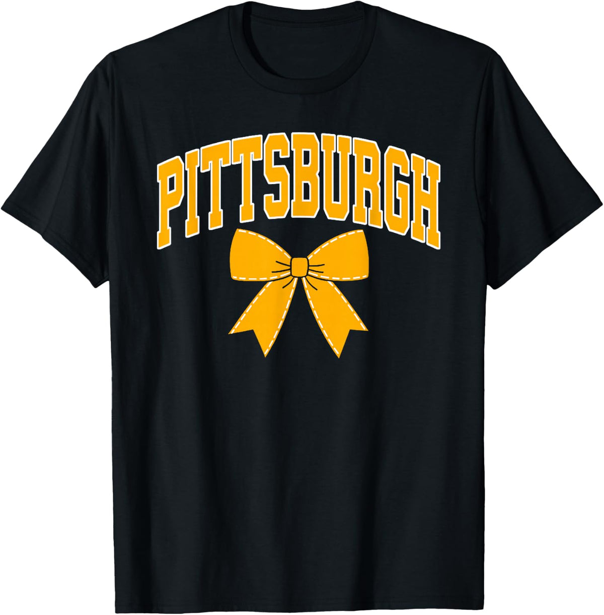 Pittsburgh Coquette Bow Design for Women Girls Sisters Kids T-Shirt