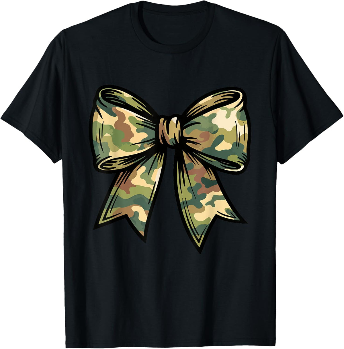Camouflage Old Camo Bow Camo Coquette Bow for Women Girls T-Shirt