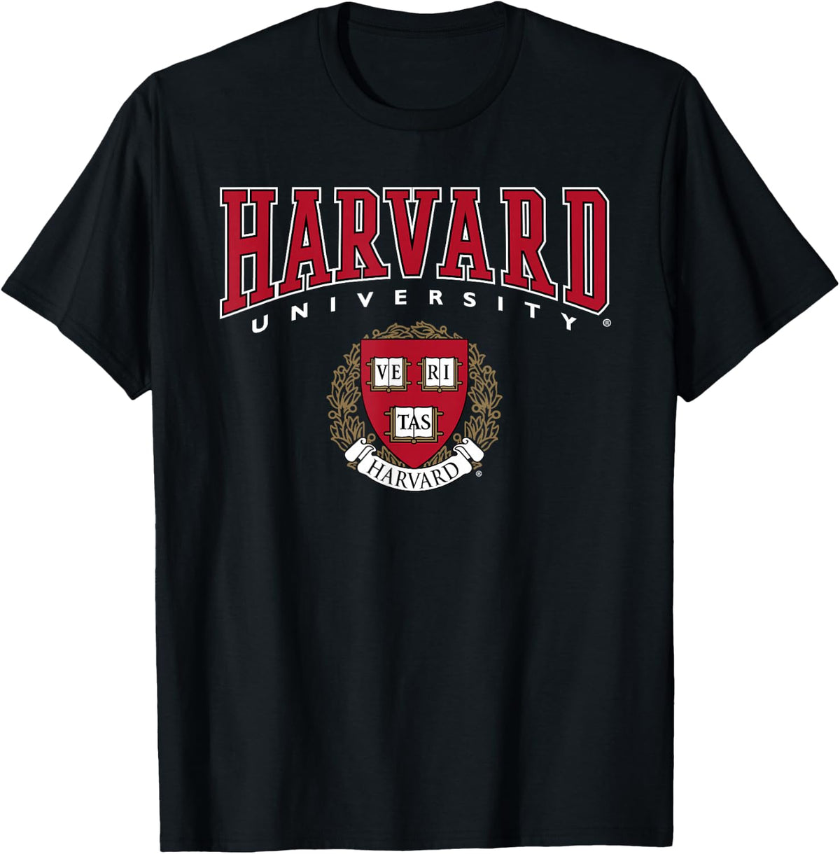 Harvard University Red Veritas Crest T-Shirt