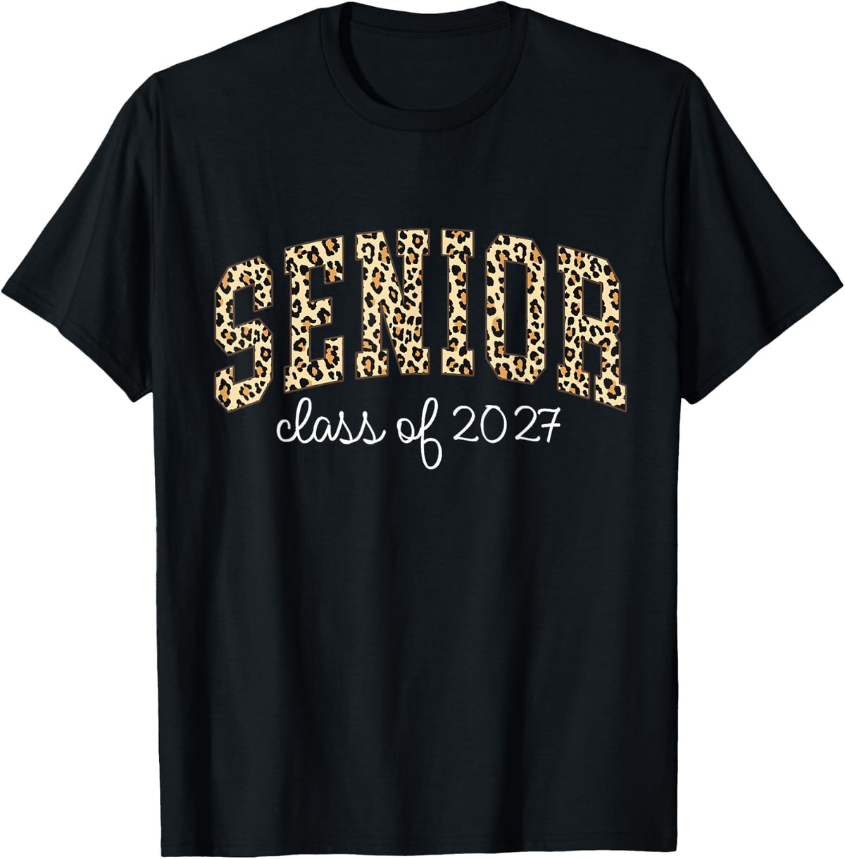 College Leopard High School Graduation Senior Class of 2027 T-Shirt