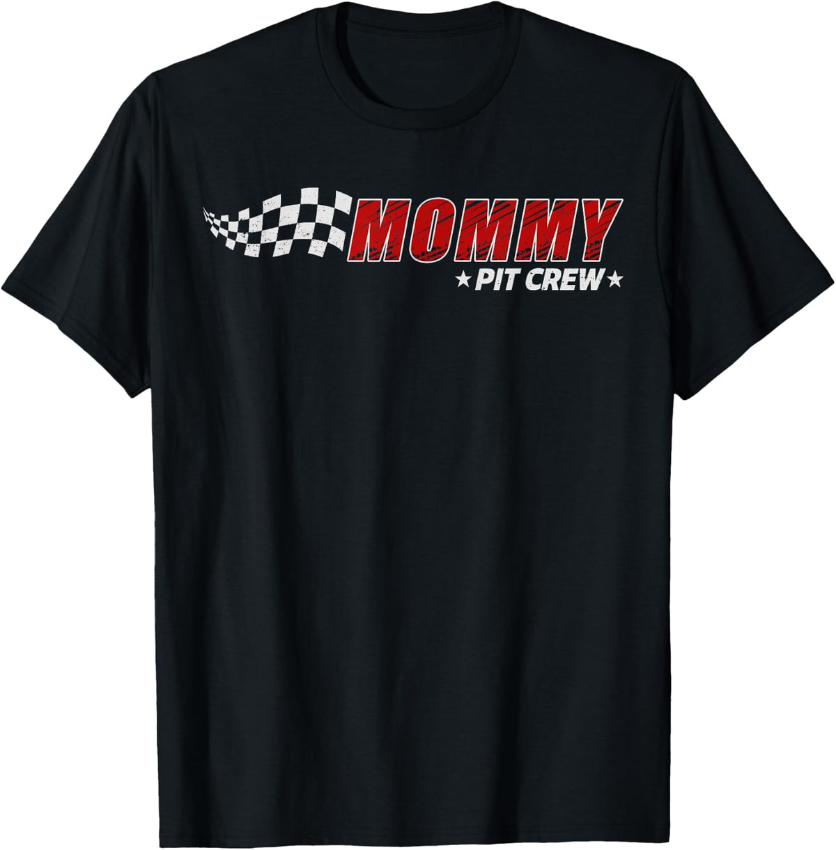 Mommy Pit Crew Race Car Birthday Family Matching Pit Crew T-Shirt