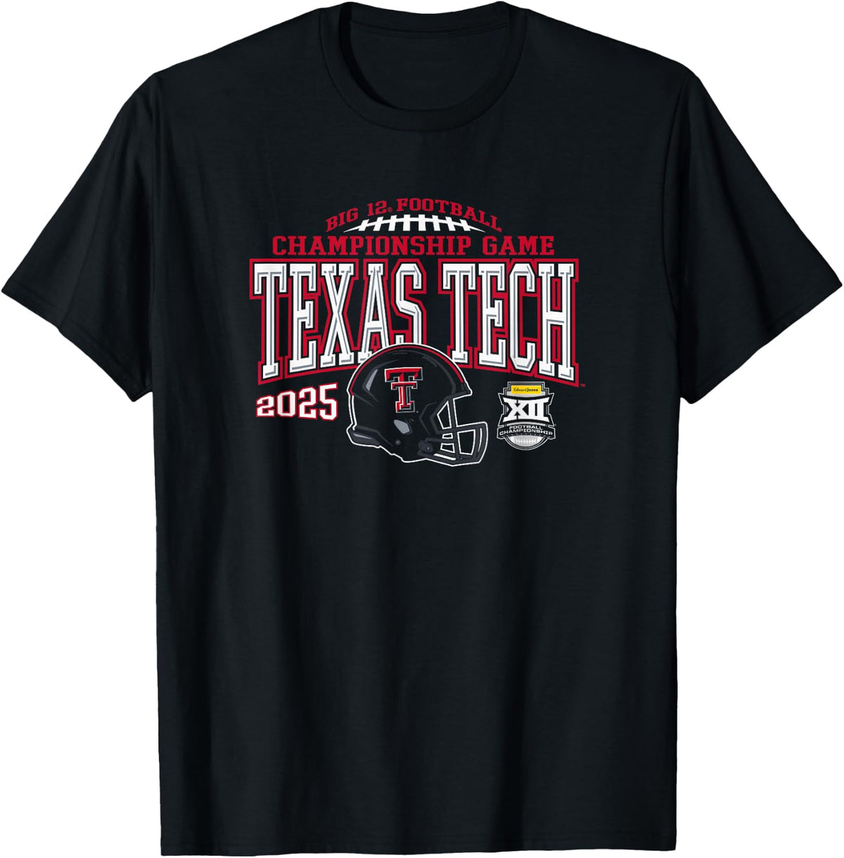 Texas Tech Red Raiders Big 12 Championship 2025 Football T-Shirt