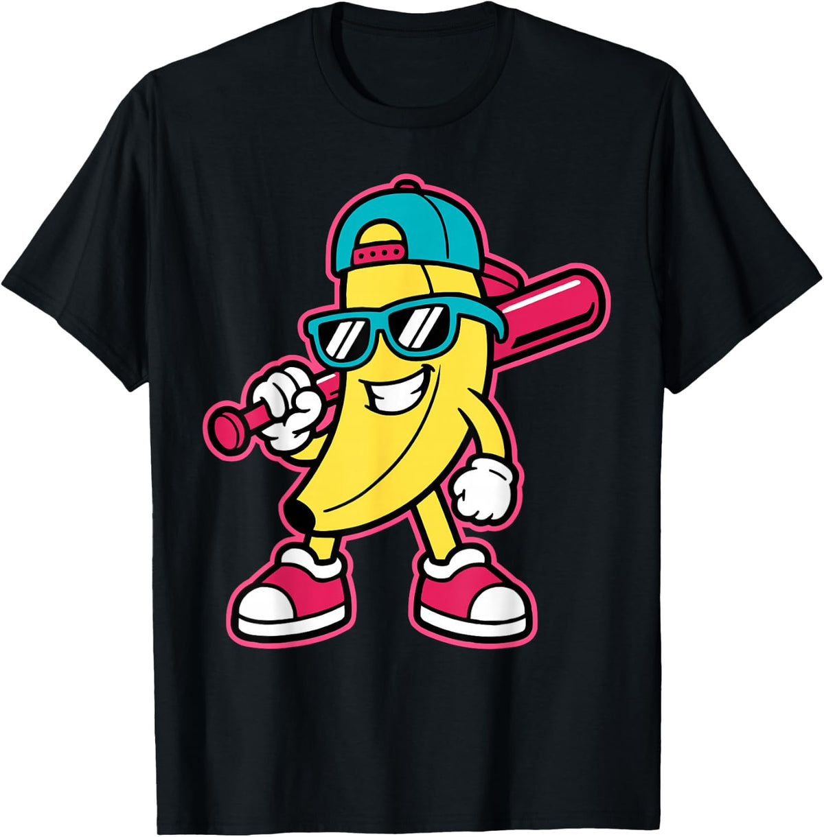 Banana Funny Cartoon Kids Youth Boys Girls T-Shirt