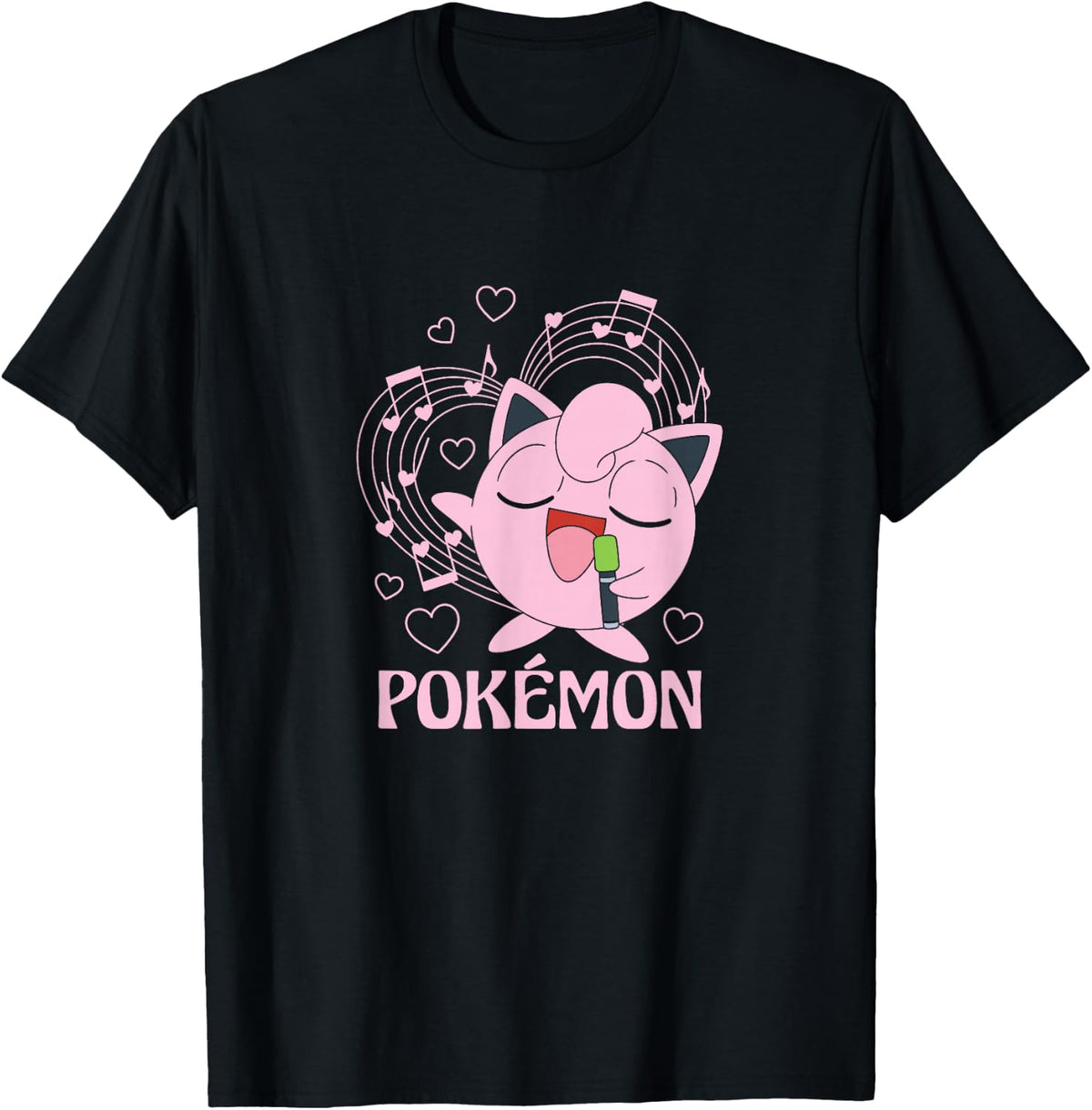 Jigglypuff Singing with Heartfelt Music T-Shirt