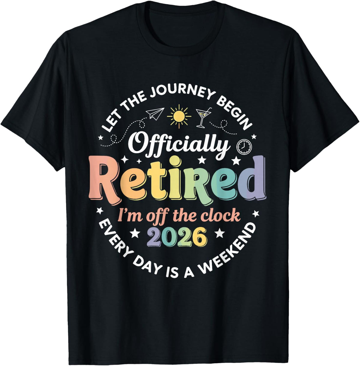 Retro Officially Retirement Retired 2026 Women T-Shirt